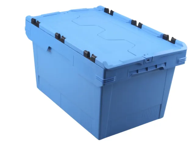 Euronorm-herbruikbare bakken,HxLxB 349x600x400mm,PP,blauw