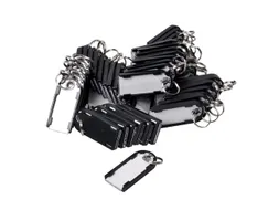Sleutellabel Pavo magnetisch 50 stuks zwart
