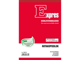 Nota kopieblok Sigel Expres zelfkopierend A5 2x50 blad - 1