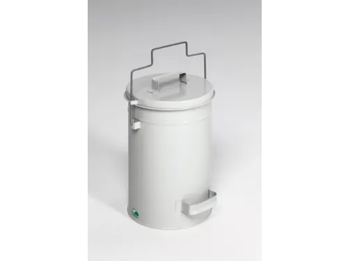 veiligheidsafvalbakken,25l,HxØ 500x270mm,romp staal RAL7035