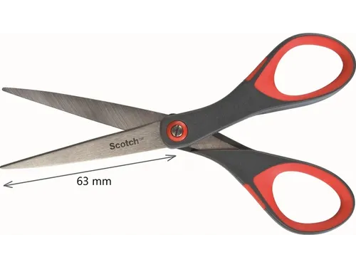 Schaar Scotch 18cm precision rood blister
