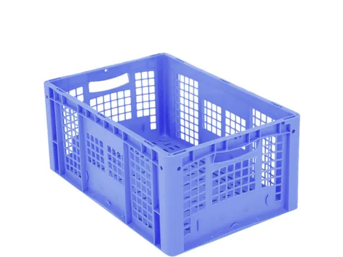 Euronorm Stapelkrat Pp 270x600x400mm Wanden/bodem Open Blauw 55l