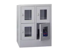 Vakkenkast Vensterdeuren 855x630x500mm 4 Vakken B 300mm Klinksluiting