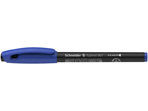 Fineliner Schneider Topliner 967 Blauw 0.4mm