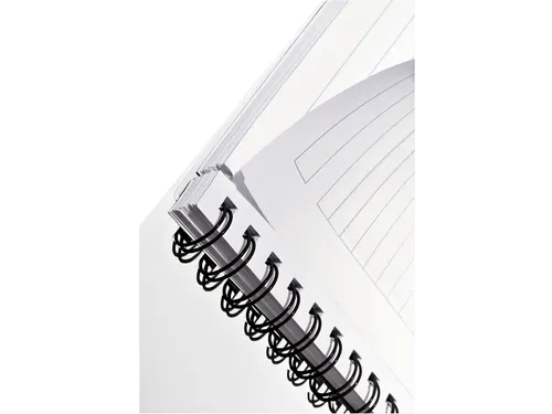 Notitieboek Leitz WOW A5 spiraal PP lijn roze
