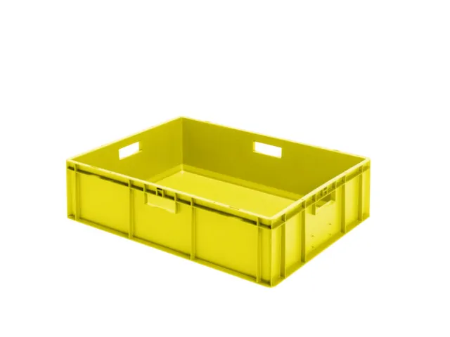 Euronorm-stapelbak 78liter 210x800x600mm Wanden/bodem Gesloten Geel