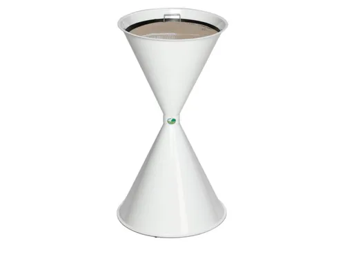 Zandasbak Staalplaat 730x400mm Ronde Trechter Verzinkt Ral9016