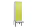 locker voor scheiding van kleding,HxBxD 2120x600x815mm,2vak