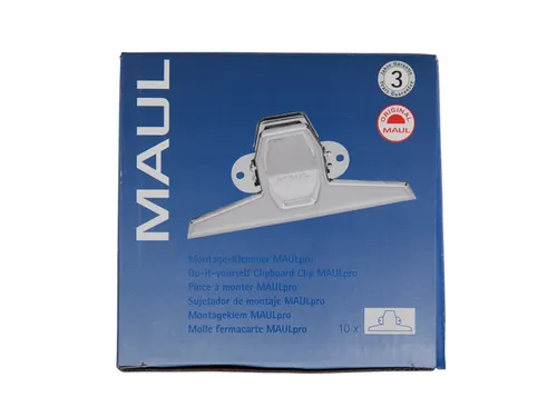 Papierklem MAUL Pro 125mm capaciteit 20mm zilver