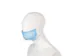 Baardnet Hynex non-woven blauw pp 100 stuks