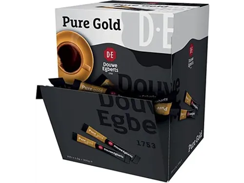 Douwe Egberts Oploskoffie Instant Pure Gold Sticks Doos 200 Stuks