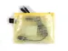 Trousse avec fermeture éclair Foldersys A6 PVC jaune transparent