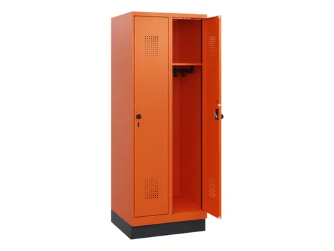 schoollocker,HxBxD 1630x600x500mm,2vak,vak B 300mm,draaigrendel,sokkel