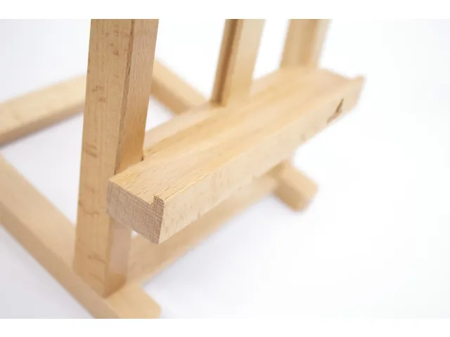 Chevalet de table Kangaro petit bois de hêtre 15,3x16x41cm Pour toile