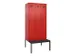 locker met bank,voor scheiding van kleding,HxBxD 2120x900x815mm,3vak