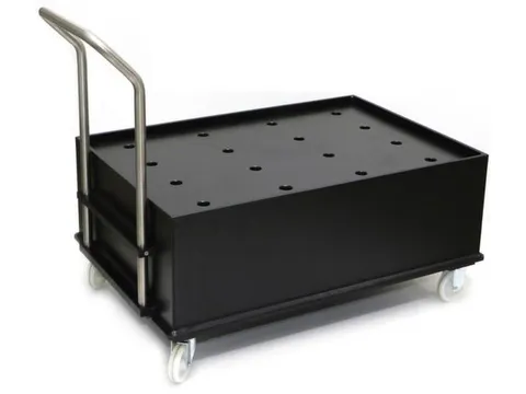 Verrijdbare Opvangbak Hdpe Hxbxd 1080x870x1420mm 2x220l Pe Plaatplaat