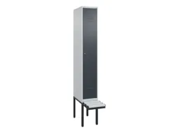 locker voor scheiding van kleding,HxBxD 2120x300x815mm,1vak