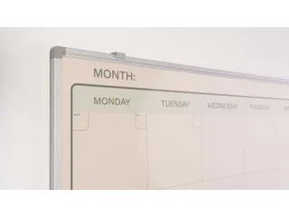 Maandplanner Elegance Engels softline profiel 8mm 90x120cm aluframe - 4
