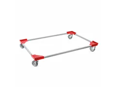 Dolly,Draagverm. 300Kg,Platform Open,Staalplaat,M. Kunststof Hoeken