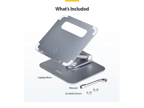 Telescopische Laptopstandaard Draagvermogen Tot 5kg Zilver