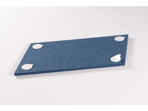 Akoestische PET-vilt Parallellogram tegels blauw 30x25cm 22 stuks