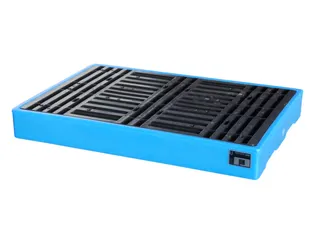 Platte Bodemopvangbak Opvangvolume 150l Pe 150x 1260x 860mm Pe-Pallet - 1
