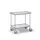 Universele Wagen 150kg 660x340mm 2 Etages Met Beugel Zilvergrijs