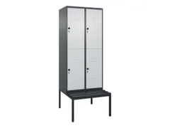 Dubbeldekse dekenkist,HxBxD 2120x800x815mm,2x2vak.,vak B 400mm