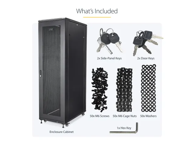 4-Post 42U Serverkast 19 inch Netwerkkast