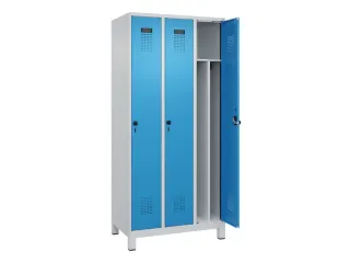 locker voor scheiding van kleding,HxBxD 1950x900x500mm,3vak - 1