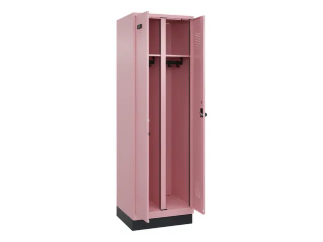 locker voor scheiding van kleding,HxBxD 1950x600x500mm,2vak