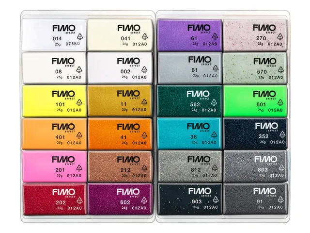 Klei Fimo effect colour pak à 24 kleuren