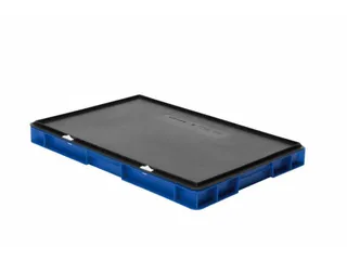 Euronorm-stapelbak 9.5l 50x600x400mm Wanden/bodem Gesloten Blauw - 3