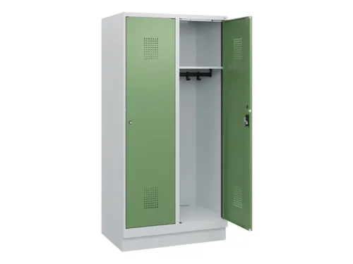 schoollocker,HxBxD 1630x800x500mm,2vak,vak B 400mm,cil.-slot,sokkel