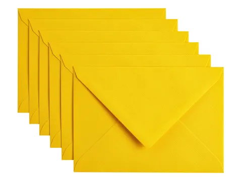 Envelop Papicolor C6 114x162mm Dottergeel Gegomd