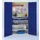 Materiaalkast Gesleufde Deuren Staal 1950x1000x600mm 2laden Ral5010