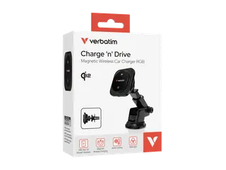 31860 VERBATIM Charge´n´ Drive Qi2 RGB Auto oplader draadloos zwart - 3