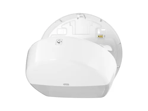 Tork 555000 T2 Mini Jumbo Toiletpapier Dispenser Elevation Wit