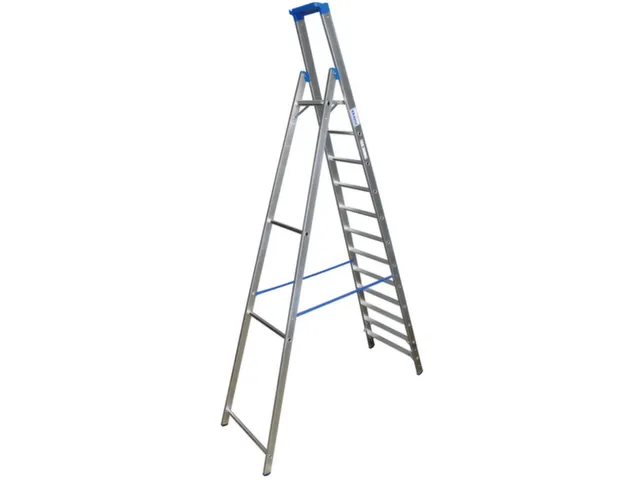 Ladder Aluminium Bordes H 2 80M 12Treden Incl. Bordes