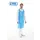PE schort op blok blauw geruwd 125x80cm50 my 500 Stuks