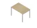 In hoogte verstelbaar bureau,HxBxD 680-760x1200x800mm,blad eiken