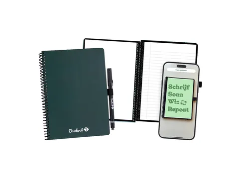 Notitieboek Bambook Forest A5 lijn 40pagina's uitwisbaar donkergroen