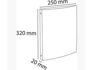 Ringband Exacompta A4 4-rings O-mech 15mm PP assorti - 7