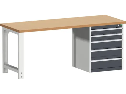werkbank,HxBxD 840x2000x750mm,beukenblad,draagverm. 1500kg