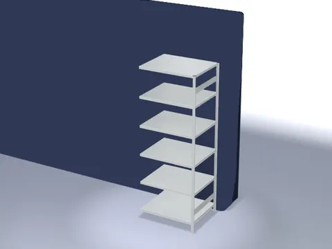 systeemstelling,aanbouwveld,HxBxD 2500x1010x835mm,vakl. 330kg