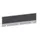 baliepaneel bureau aanbouw achter MP-lichtgrijs antraciet 1600mm