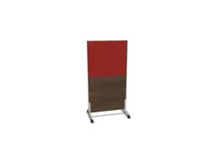 scheidingswand,HxB 1545x800mm,NV bruin hickory,BN4011-rood