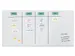Glasmagneetbord XL Sigel mat super wit 2000x1000x18mm 2 magn