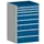 ladekast HxBxD 1200x800x750mm 8laden romp RAL7035 front RAL5010