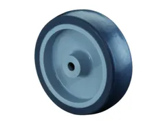 wiel,draagverm. 70kg,rubber-banden,ØxB 125x28mm,glijlager,naaf L 32mm